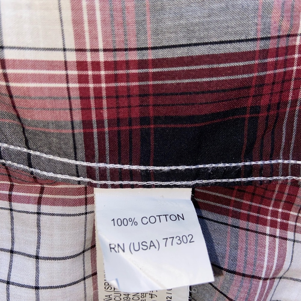 ZARA MEN Long Sleeve Checkered Shirt 100%Cotton XL - Picture 6 of 7